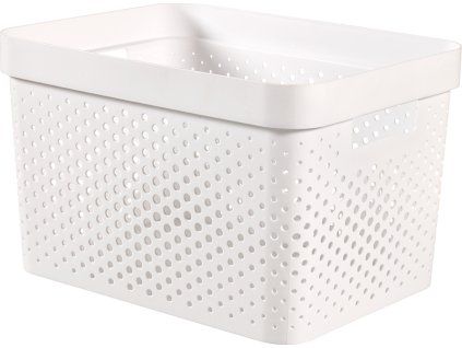 Box Curver Infinity Dots 17L bílý [610918]