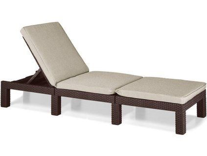 Lehátko Keter Daytona Deluxe hnědé [610364]