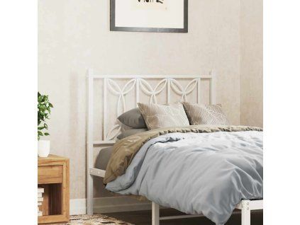 Kovové čelo postele 75 cm [376203] (Barva Bílá)