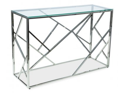 Konzolový stolek MACADA C barva chrom/sklo