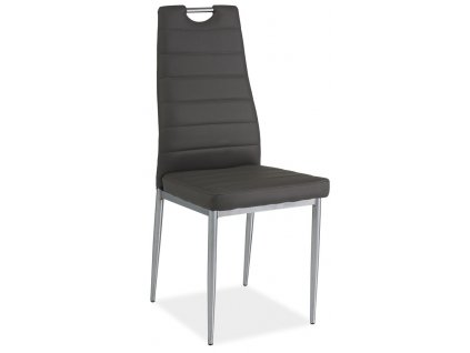 Jídelní čalouněná židle H-260 šedá/chrom