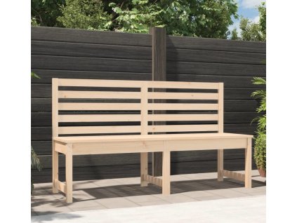 Zahradní lavice medově hnědá 157,5 cm masivní borové dřevo [824039] (Barva Přírodní borovice)