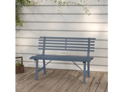 Zahradní lavička 110 cm ocel [317136] (Barva Šedá)