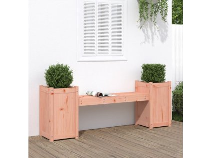 Lavice s truhlíky bílá 180 x 36 x 63 cm masivní borové dřevo [825167] (Barva Černá borovice)