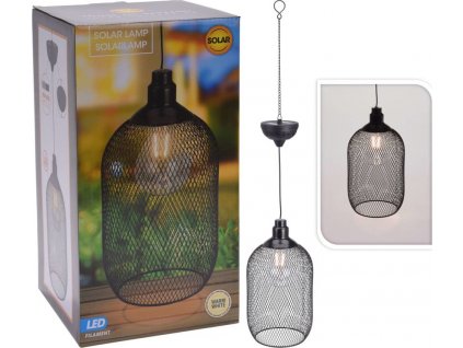 Zahradní LED solární lampa kovová 15 cm [436282]