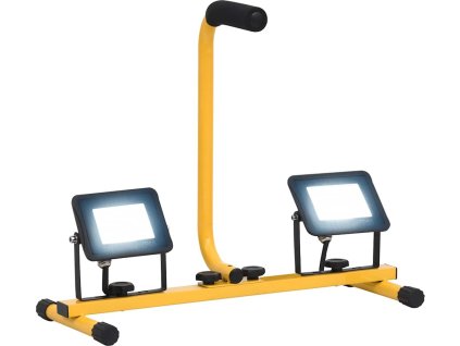 LED reflektor s rukojetí 2 x 20 W teplé bílé světlo [149649] (Barva Studená bílá)