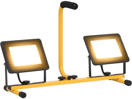 LED reflektor s rukojetí 2 x 50 W studené bílé světlo [149651] (Barva Studená bílá)