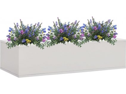 Květinový truhlík do kanceláře 90 x 40 x 23 cm ocel [336426]