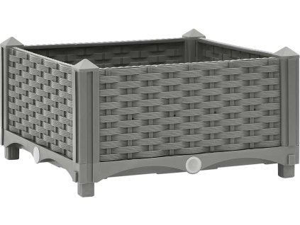 Vyvýšený záhon 40 x 40 x 23 cm polypropylen [153289] (Barva Světle šedá)