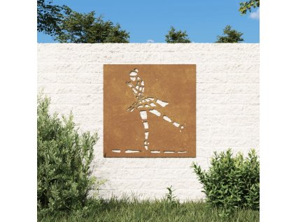 Zahradní nástěnná dekorace 55 x 55 cm cortenová ocel Baletka [824503]