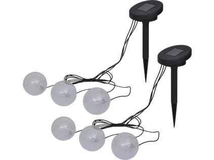 Plovoucí lampy 6 ks LED pro jezírko a bazén [277120]