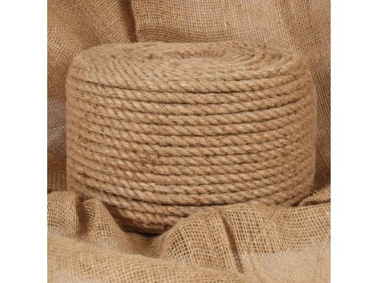 Lano 100% juta 12 mm 250 m [143796] (Barva Přírodní)
