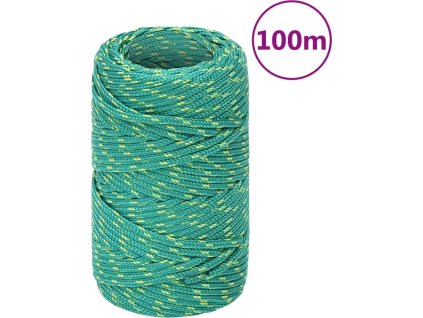 Lodní lano celo 2 mm 100 m polypropylen [152690] (Barva Zelená)
