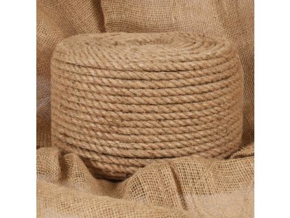 Lano 100% juta 10 mm 250 m [143795] (Barva Přírodní)