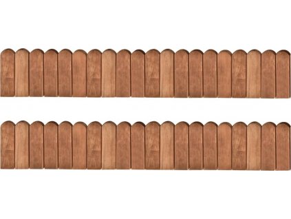 Trávníkové lemy 2 ks 120 cm impregnované borové dřevo [3053644]