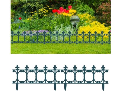 Travní lemy 16 ks 10 m PP [48619] (Barva Zelená)