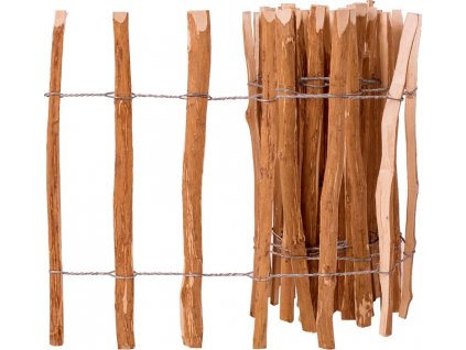 Laťkový plot lískové dřevo 60 x 500 cm [43136]