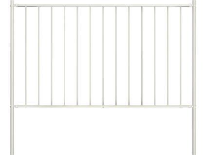 Plotový panel se sloupky, práškově lakovaná ocel, 1,7 x 1 m, [145216] (Barva Bílá)