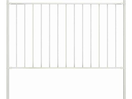 Plotový panel Woerden se sloupky ocelový 1,7x1 m [145216] (Barva Bílá)