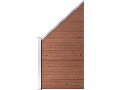 Plotový dílec WPC 95 x (105–180) cm [49070] (Barva Hnědá)