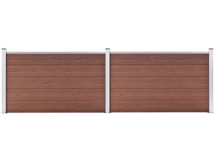 Zahradní plot WPC 353 x 105 cm [3070447] (Barva Černá)