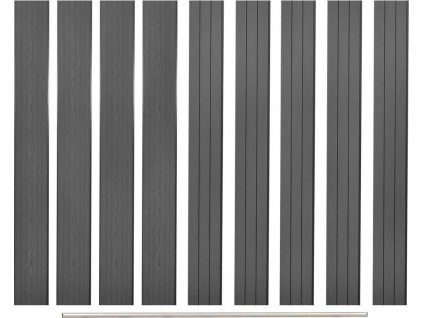 Náhradní plotové desky 9 ks WPC 170 cm [45040]