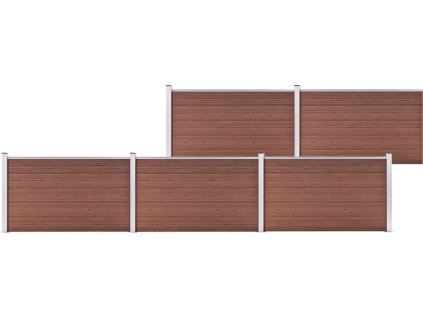 Set plotového dílce WPC 872 x 105 cm [3070450] (Barva Černá)