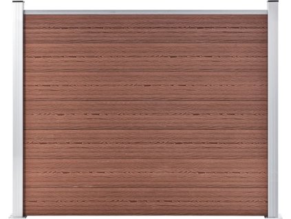 Plotový dílec WPC 180 x 146 cm [148980] (Barva Hnědá)