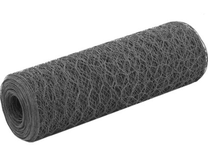 Pletivo ke kurníku ocel PVC vrstva 25 x 0,5 m [143275] (Barva Šedá)