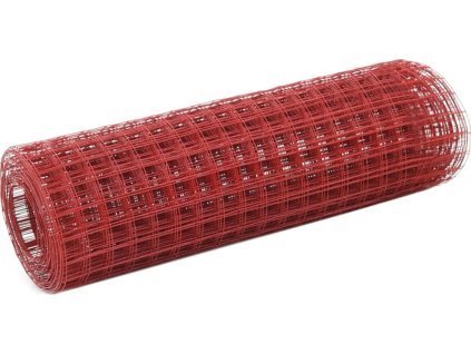 Pletivo ke kurníku ocel PVC vrstva 25 x 0,5 m [143677] (Barva Červená)
