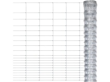 Zahradní plot pozinkovaná ocel 50 x 1,6 m stříbrný [149493]