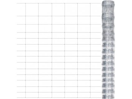 Zahradní plot pozinkovaná ocel 50 x 1,6 m stříbrný [149516]