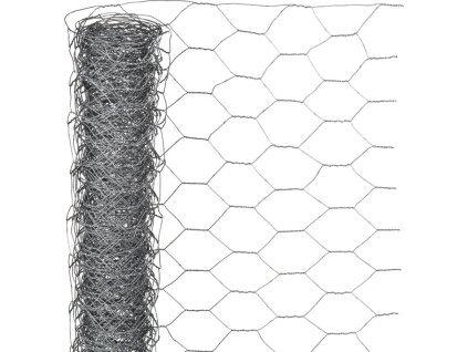 Plotové pletivo šestiúhelníkové 1 x 10 m 25 mm pozinkovaná ocel [409373]