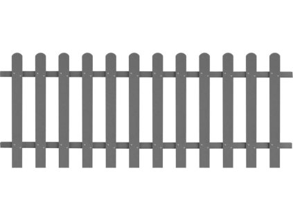 Laťkový plot WPC 200 x 80 cm [42819] (Barva Šedá)