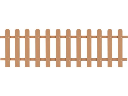 Laťkový plot WPC 200 x 60 cm [42822] (Barva Hnědá)
