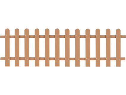 Laťkový plot WPC 200 x 60 cm [42822] (Barva Hnědá)