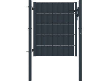 Plotová branka PVC a ocel 100 x 101 cm [145228] (Barva Zelená)