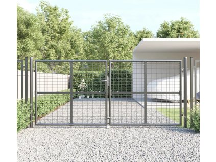Pletivá zahradní branka 300 x 125 cm pozinkovaná ocel [154530] (Barva Antracitová)
