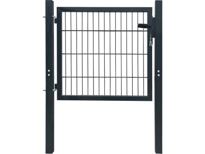 2D plotová branka (jednoduchá) 100 x 80 cm [141740] (Barva Šedá)