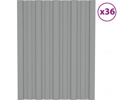 Střešní panely 36 ks pozinkovaná ocel 60 x 45 cm [317190]
