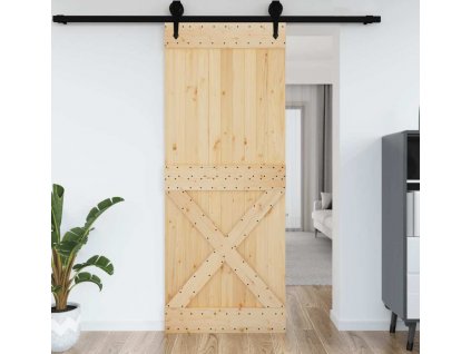 Dveře NARVIK 90 x 210 cm masivní borové dřevo [154445]