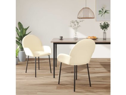 Jídelní židle 2 ks umělá kůže [344759] (Barva Červená)