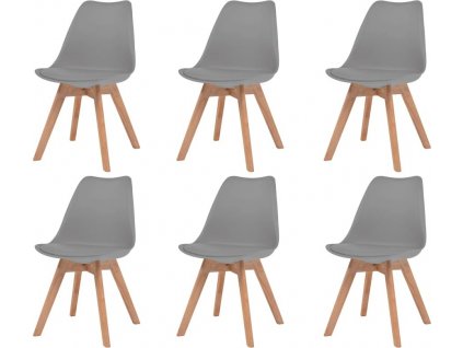 Jídelní židle 6 ks plast [274852]