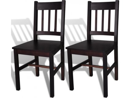Jídelní židle 2 ks borové dřevo [241516]