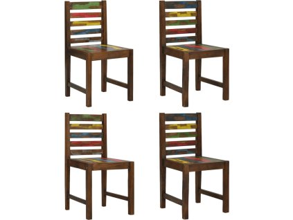 Jídelní židle 4 ks masivní recyklované dřevo [326180]