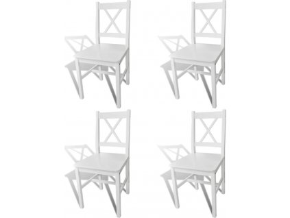 Jídelní židle 4 ks borové dřevo [241511]