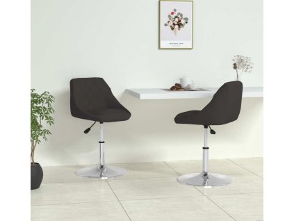 Jídelní židle 2 ks umělá kůže [335160] (Barva Černá)