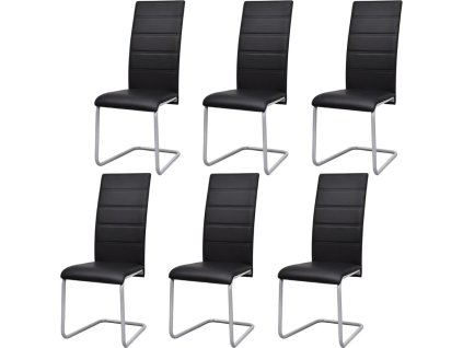 Konzolové jídelní židle 6 ks umělá kůže [278101] (Barva Zelená)