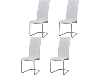 Konzolové jídelní židle 4 ks umělá kůže [281694] (Barva Zelená)