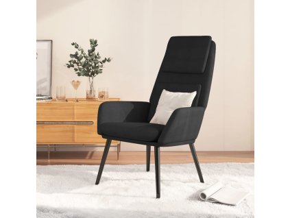 Relaxační křeslo textil [341318] (Barva Černá)